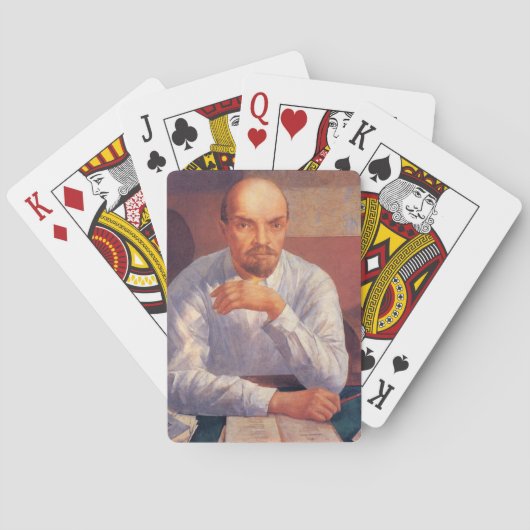 Vladimir Lenin (Communistische Geschiedenis) Pokerkaarten (Achterkant)