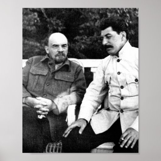 Vladimir Lenin en Joseph Stalin Poster (Voorkant)