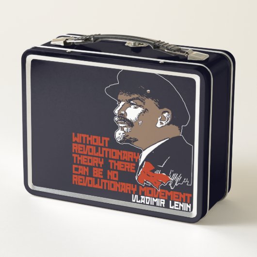 VLADIMIR LENIN Metal Lunch Box (Achterkant)