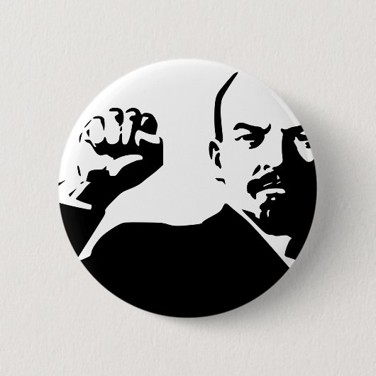 Vladimir Lenin Ronde Button 5,7 Cm (Voorkant)