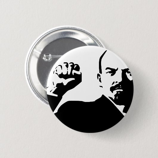 Vladimir Lenin Ronde Button 5,7 Cm (Voorkant /achterkant)