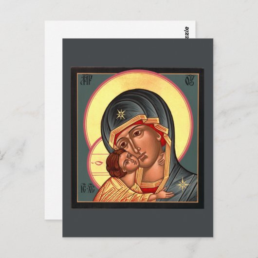 Vladimir Moeder Gods Gebed Kaart (Voorkant / Achterkant)