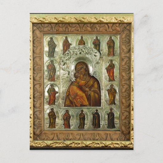 Vladimir Moeder Gods Orthodox Christelijk Icoon Briefkaart (Voorkant)