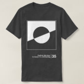 Vladimir Nabokov Minimalistisch Kunstwerkontwerp T-shirt (Design voorkant)