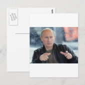 Vladimir Poetin Briefkaart (Voorkant / Achterkant)