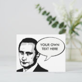 Vladimir Poetin Briefkaart (Staand voorkant)