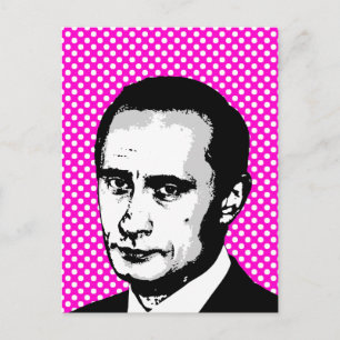 Vladimir Poetin Briefkaart
