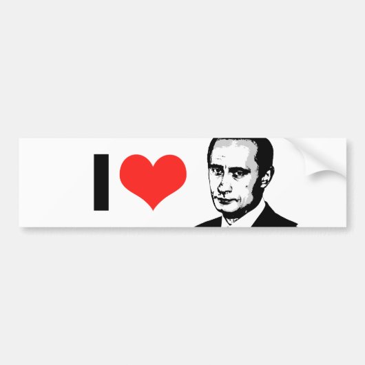 Vladimir Poetin Bumpersticker (Voorkant)