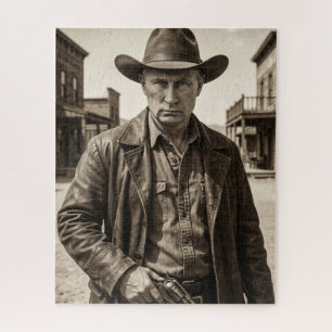 Vladimir Poetin Cowboy Wilde Westen Grensgebied Legpuzzel