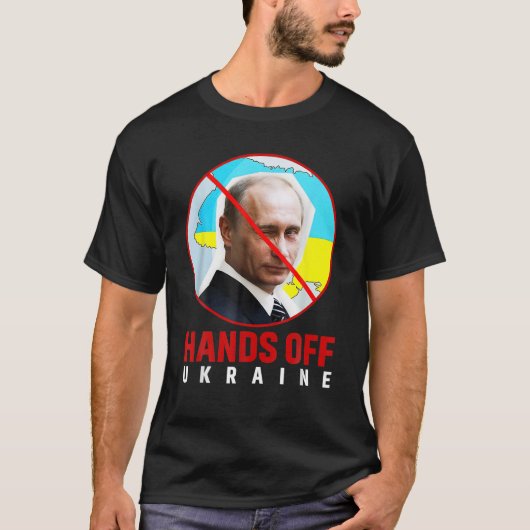 Vladimir Poetin, de handen van Oekraïne T-shirt (Voorkant)