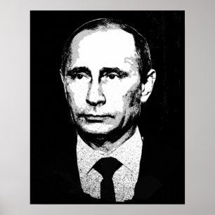 Vladimir Poetin Gezicht Poster
