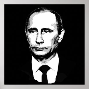 Vladimir Poetin Gezicht Poster