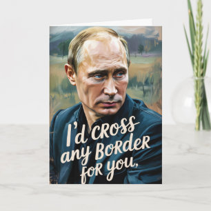 Vladimir Poetin Grappige Politieke Valentijnskaart Kaart