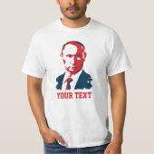 Vladimir Poetin Jouw tekst T-Shirt (Voorkant)