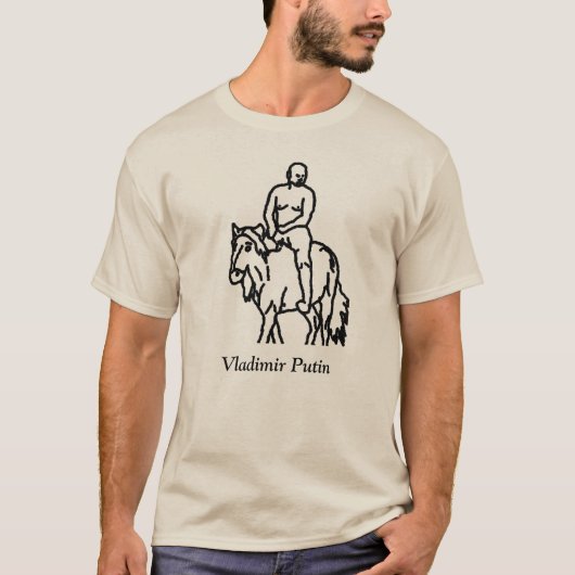 Vladimir Poetin - koning van de kozakken T-shirt (Voorkant)