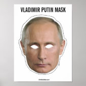Vladimir Poetin Mask Cutout Poster (Voorkant)