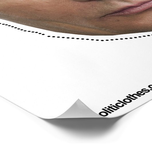 Vladimir Poetin Masker Cutout Poster (Hoek)