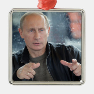 Vladimir Poetin Metalen Ornament