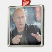 Vladimir Poetin Metalen Ornament (Links)