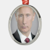 Vladimir Poetin Metalen Ornament (Links)