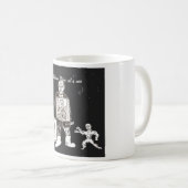 Vladimir Poetin Oil is over de mok van koffie (Voorkant rechts)