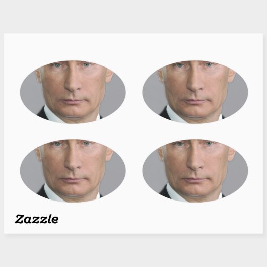 Vladimir Poetin Ovale Sticker (Vel)