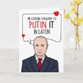 VLADIMIR POETIN: Poetin doet het later Kaart (Gele Bloem)