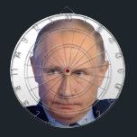 Vladimir Poetin President Rusland Dartbord<br><div class="desc">Vladimir Poetin President van het Russisch Dartboard toont een dichtbijgelegen foto van oorlogsmisdadiger en Oekraïense vernietiger voor uw doelgerichte praktijk. Het oog van de Bull ligt tussen Poetins ogen. Fun voor jou en al je vrienden. Sta bij Oekraïne. U kunt dit Poetin-dartboard natuurlijk aanpassen door het afbeelding te wijzigen en...</div>