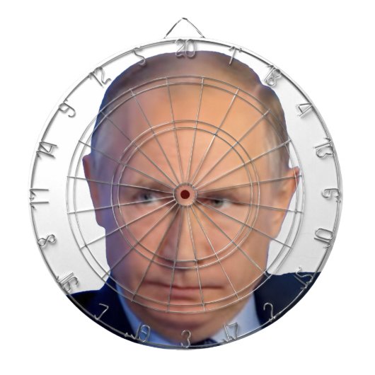 Vladimir Poetin President Rusland Dartbord (Voorkant)