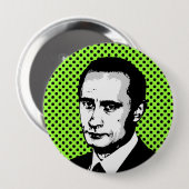 Vladimir Poetin Ronde Button 4,0 Cm (Voorkant /achterkant)