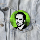 Vladimir Poetin Ronde Button 4,0 Cm (In situ)