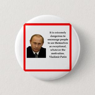 Vladimir Poetin Ronde Button 5,7 Cm