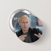 Vladimir Poetin Ronde Button 5,7 Cm (Voorkant /achterkant)