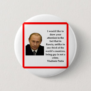 Vladimir Poetin Ronde Button 5,7 Cm