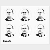 Vladimir Poetin Ronde Sticker (Vel)