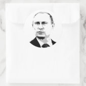 Vladimir Poetin Ronde Sticker (Tas)