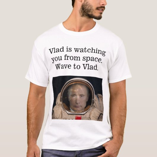 Vladimir Poetin Sputnik USSR shirt (Voorkant)