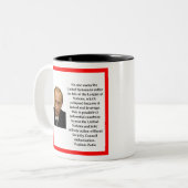 Vladimir Poetin Tweekleurige Koffiemok (Voorkant links)