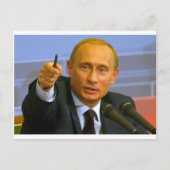 Vladimir Poetin wil dat man een koekje geven! Briefkaart (Voorkant)