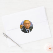 Vladimir Poetin wil dat man een koekje geven! Ronde Sticker (Envelop)