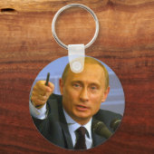 Vladimir Poetin wil dat man een koekje geven! Sleutelhanger (Voorkant)