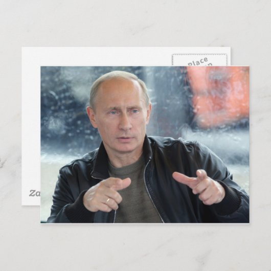 Vladimir Putin Briefkaart (Voorkant / Achterkant)