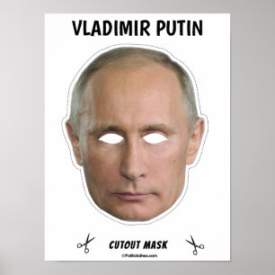 VLADIMIR PUTIN Halloween Masker Poster