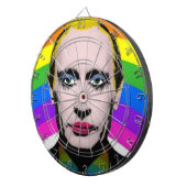 Vladimir Vladimirovich Poetin Dartbord (Voorkant Rechts)