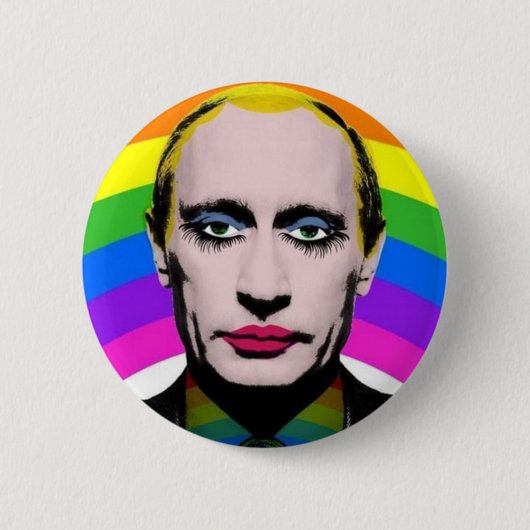 Vladimir Vladimirovich Poetin Ronde Button 5,7 Cm (Voorkant)