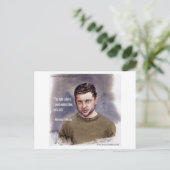 Vladimir Zelensky & Ammunition Quote Briefkaart (Staand voorkant)