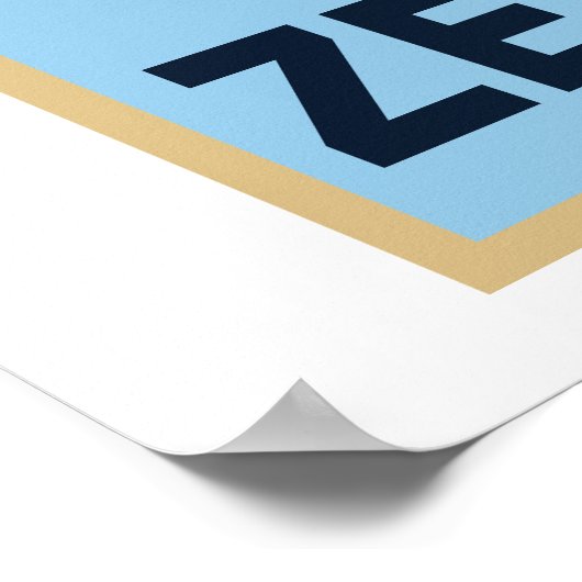 Vladimir Zelensky - Ik sta achter Oekraïne Poster (Hoek)