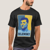 Vladimir Zelensky - Ik sta achter Oekraïne T-shirt (Voorkant)