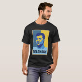 Vladimir Zelensky - Ik sta achter Oekraïne T-shirt (Voorkant volledig)