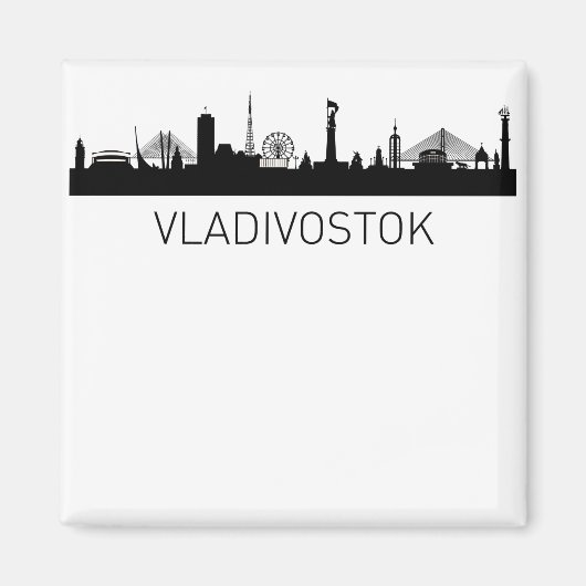 Vladivostok Rusland Stadsbeeld Magneet (Voorkant)